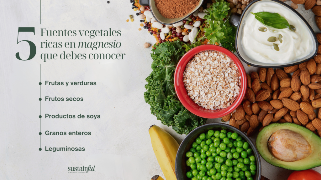 5 fuentes vegetales de magnesio que debes conocer